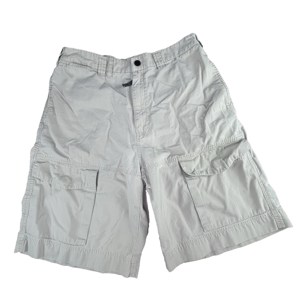 Vtg Tommy Hilfiger Cargo Shorts Men 34 Khaki Ripstop Cotton Gorpcore Utility Y2K